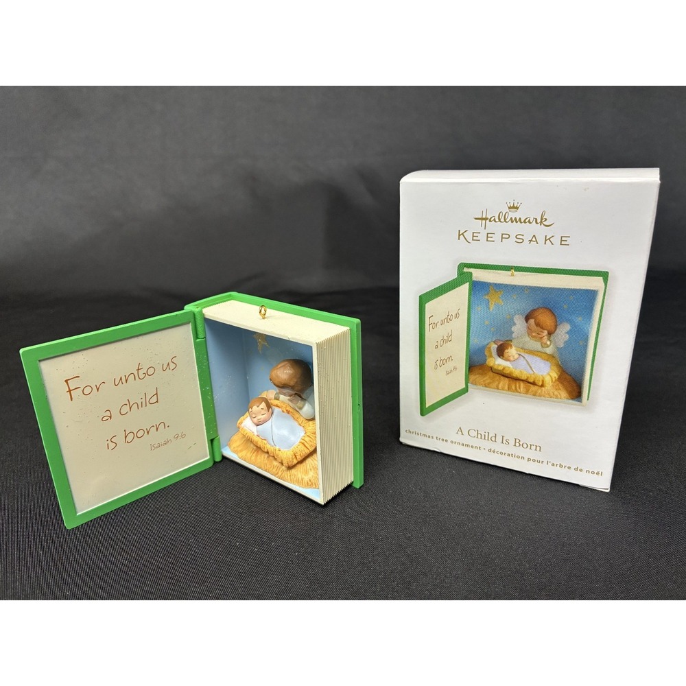 2012 Hallmark Keepsake Ornament A Child Is Born Bible Nativity QXG4514